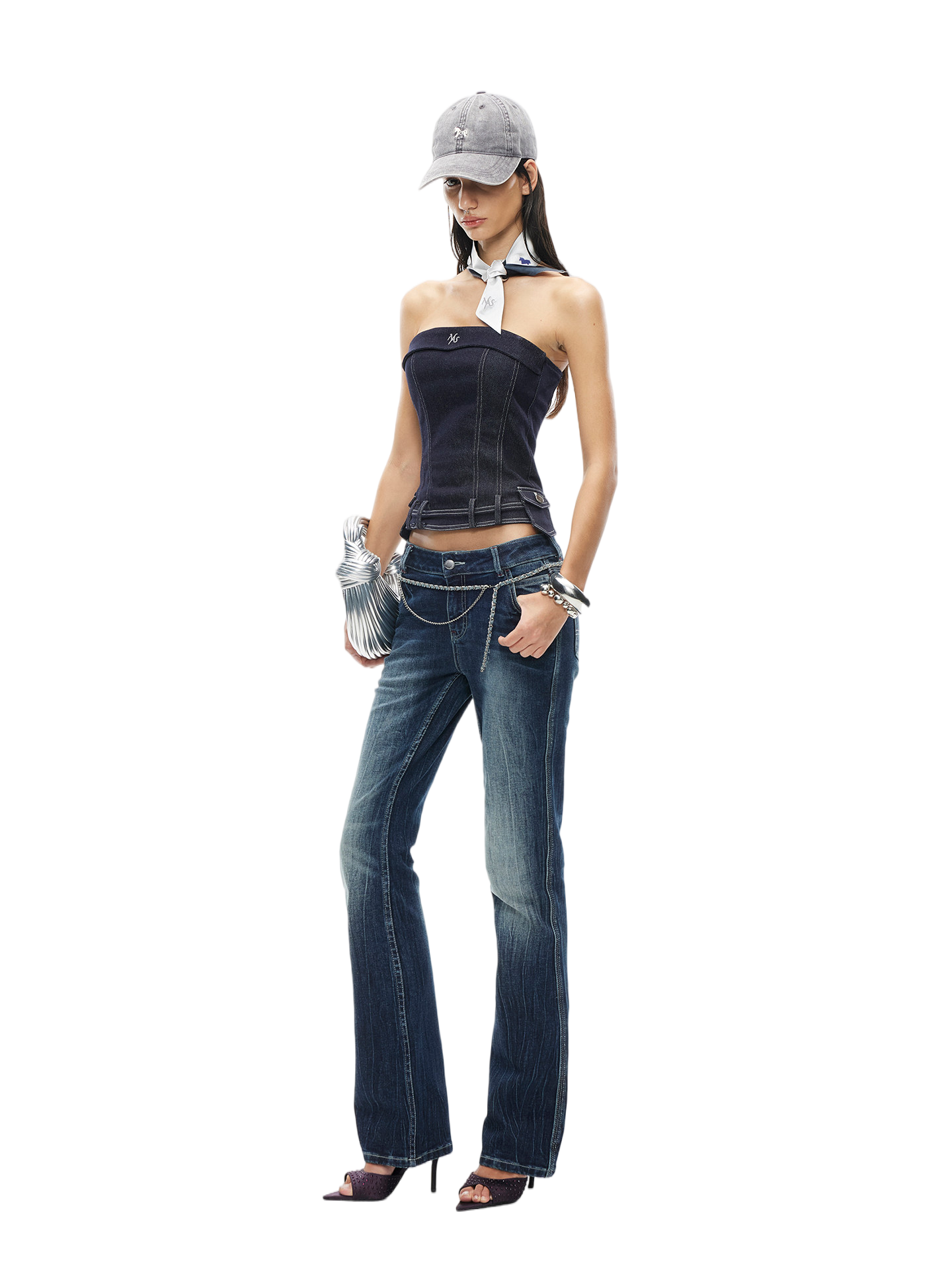 Raw Denim Blue Bandeau