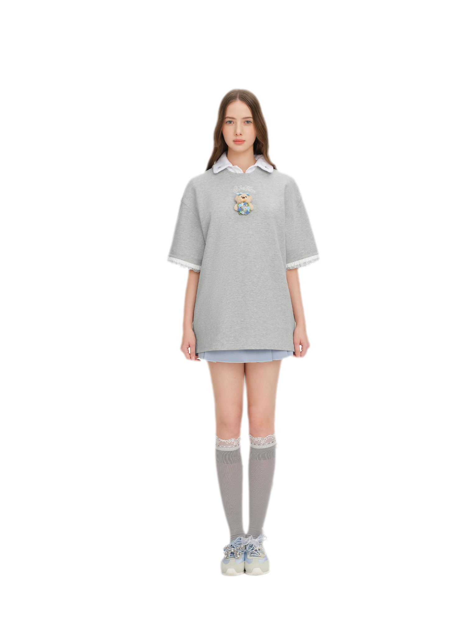 Bouquet Bear Print T-shirt