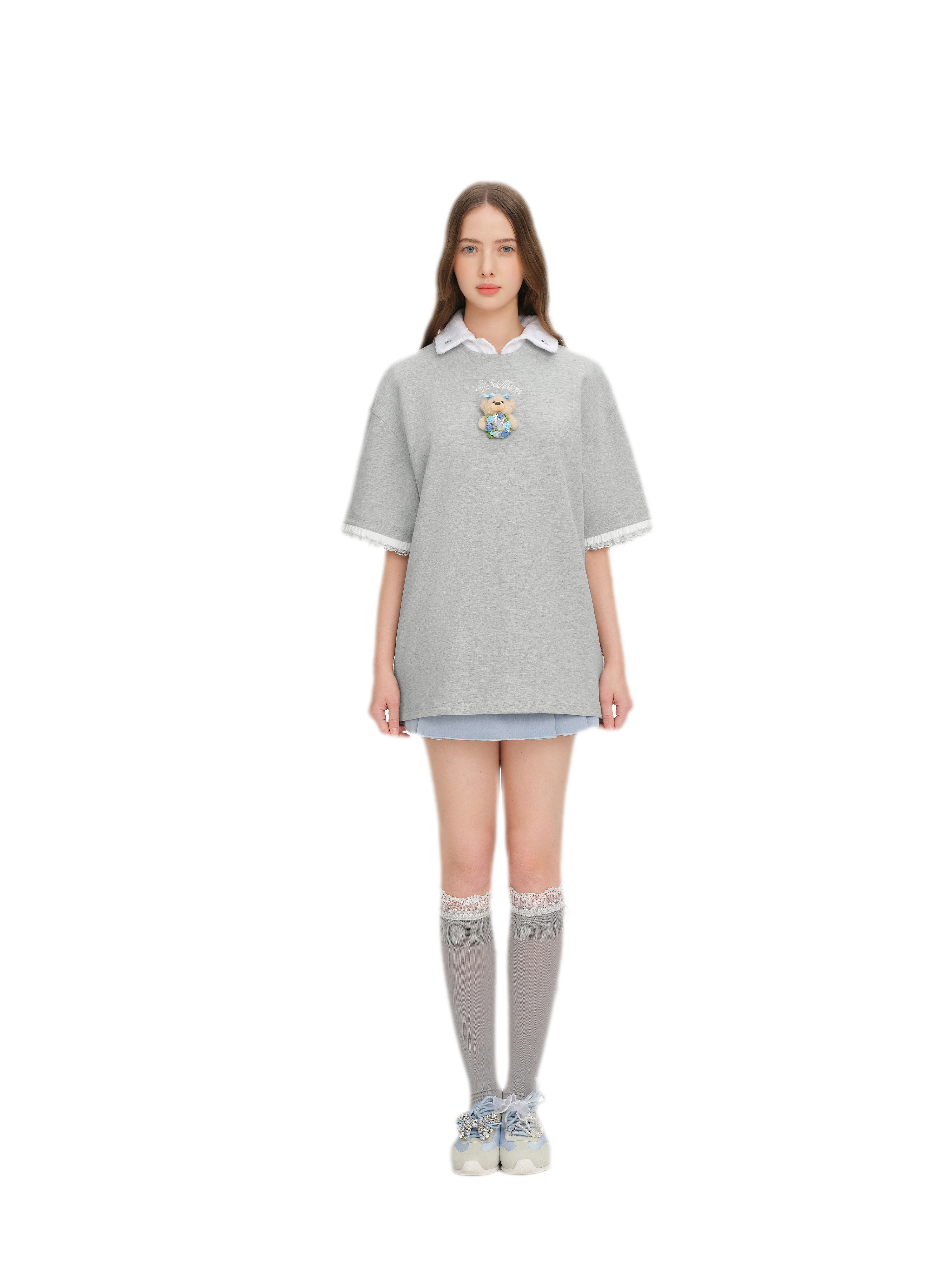 Bouquet Bear Print T-shirt