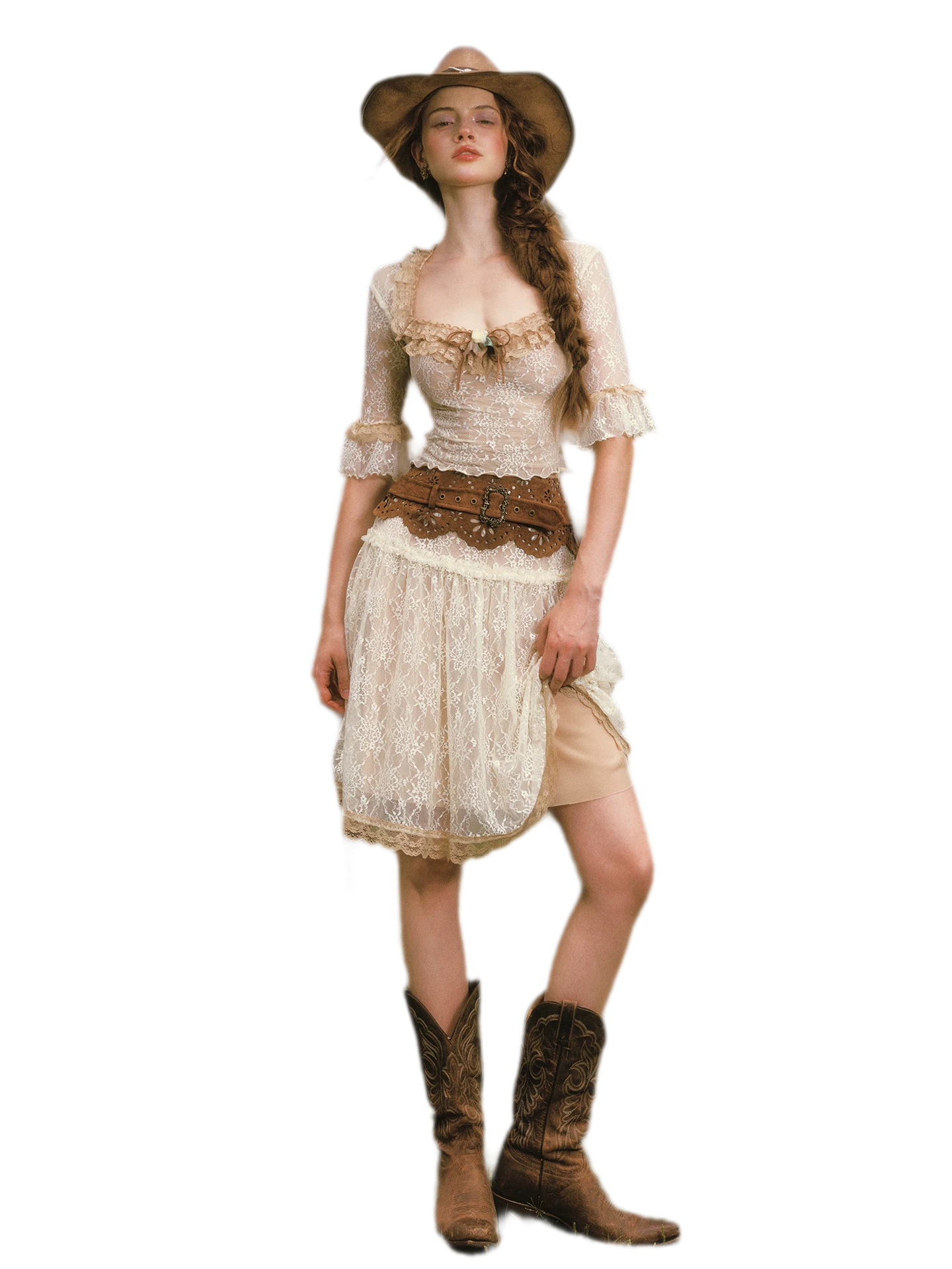 Floral Lace Equestrian Set