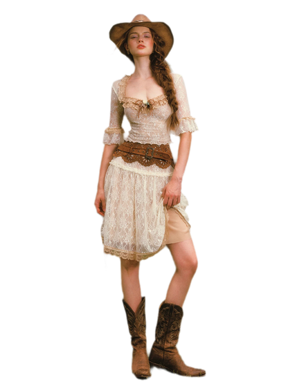 Floral Lace Equestrian Set