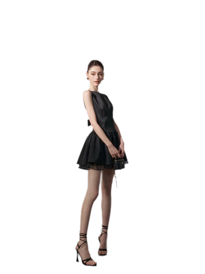 Bow Back Mini Dress