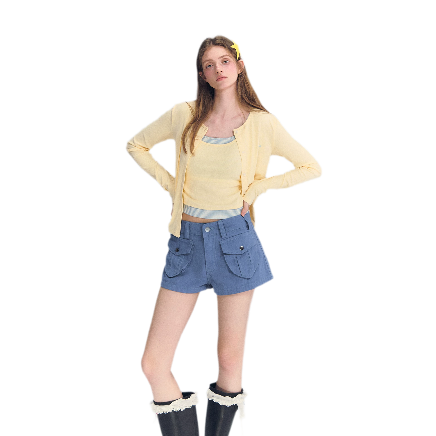 Low-Waist Cargo Shorts