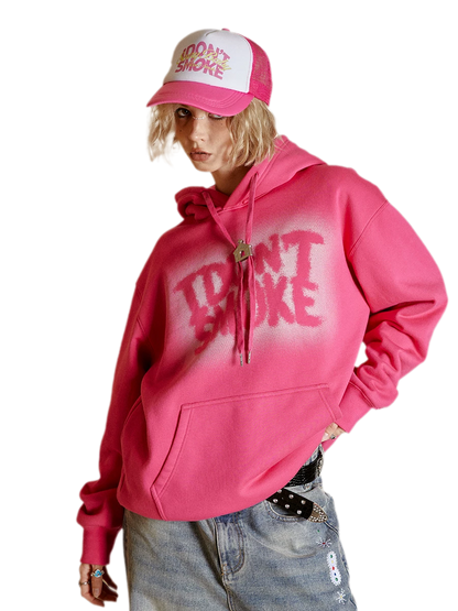 American Style Shadow Print Hoodie