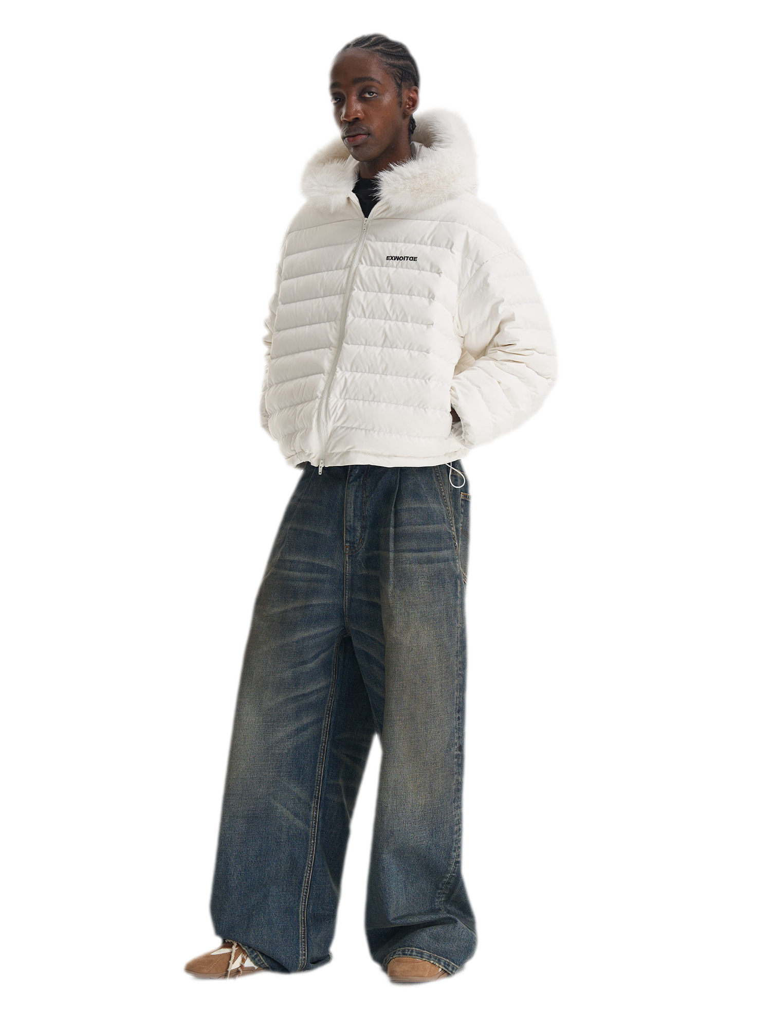 Quilted Boxy Down Jacket