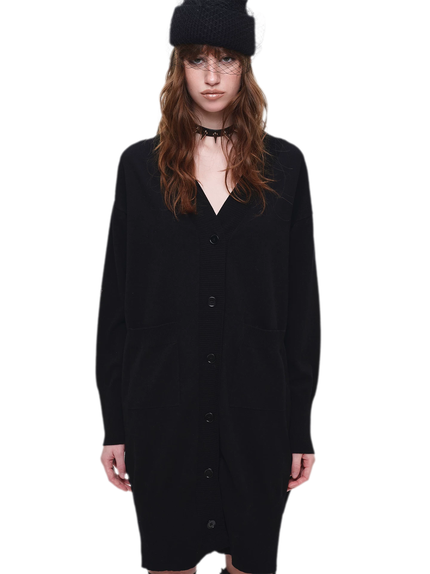 Burnout Frame Knit Cardigan