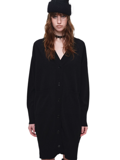 Burnout Frame Knit Cardigan