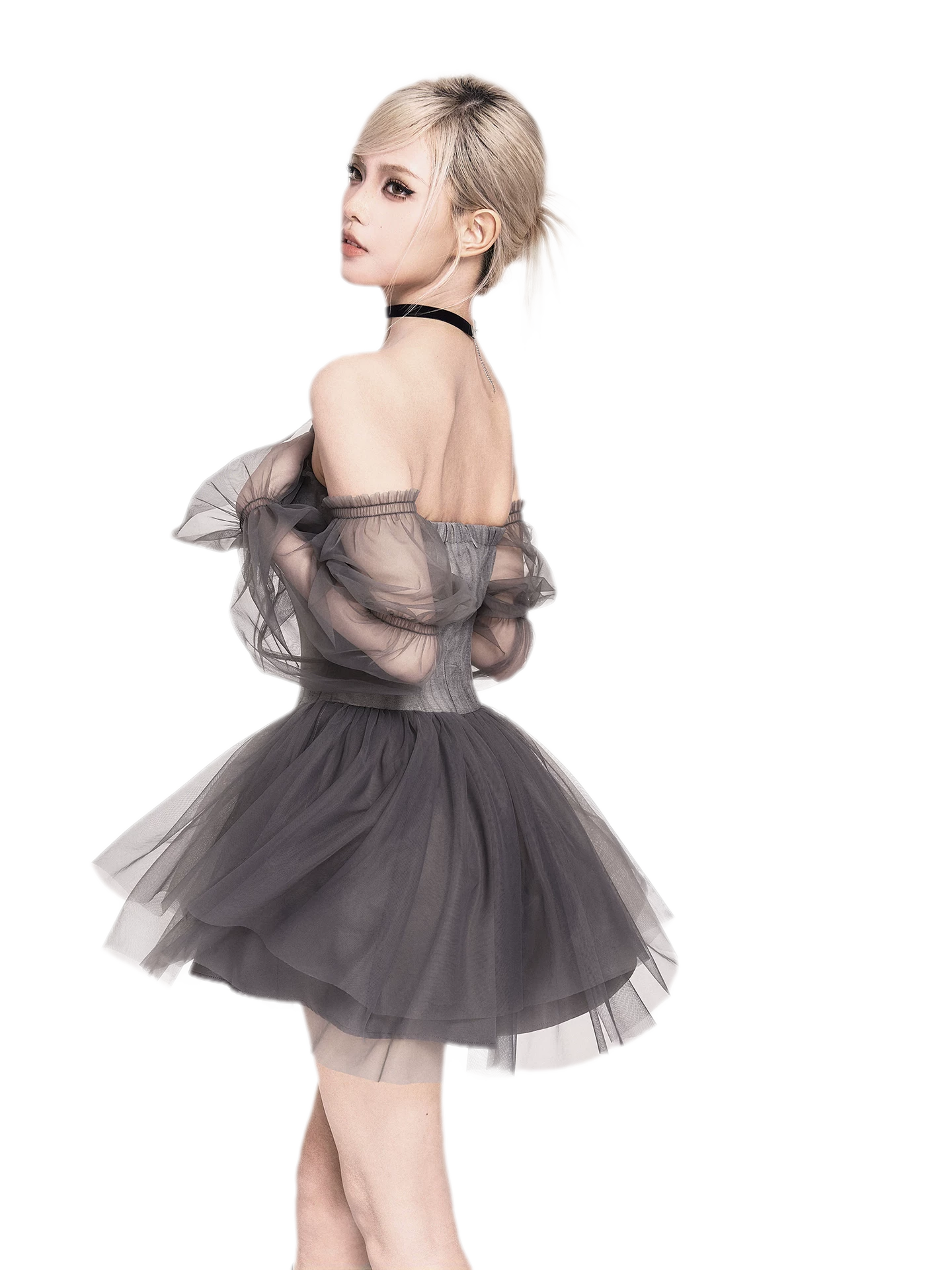 Tie-Dye Corset Tutu Dress