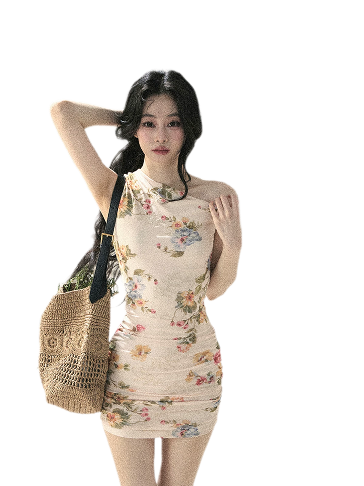 Floral Fish Tail Dress