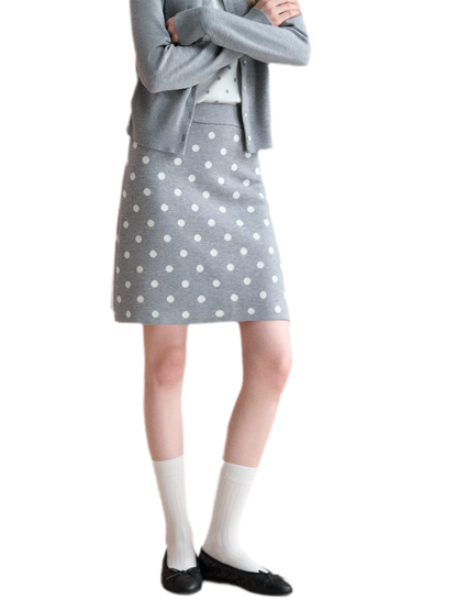 Vintage Polka Dot Knit Set