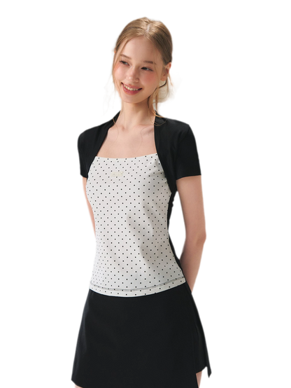Colorblock Faux Two-Piece Tee
