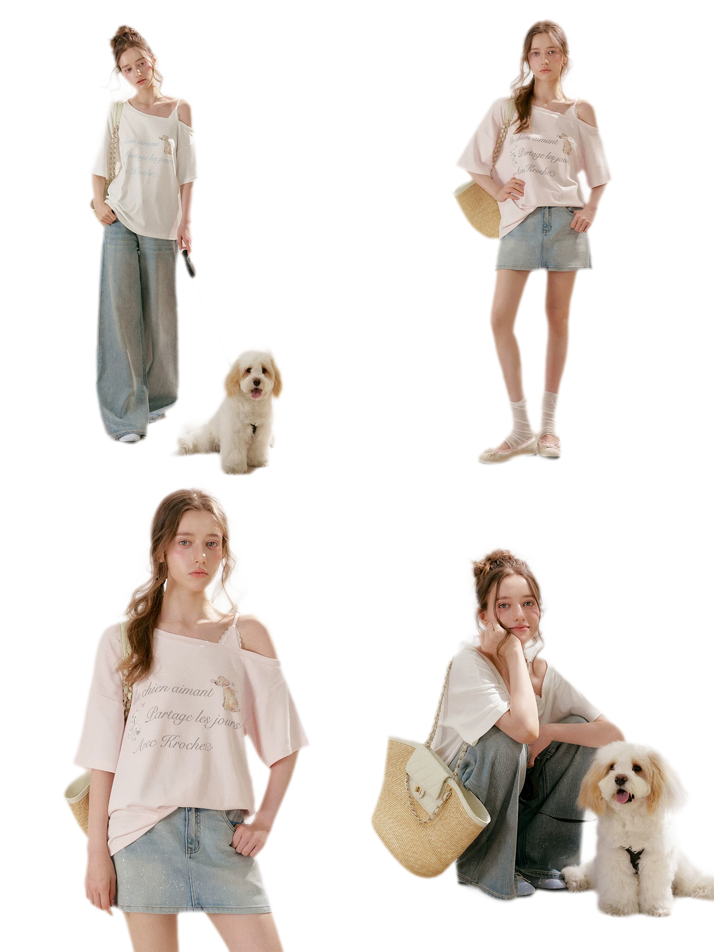 Lace Off-Shoulder Tee