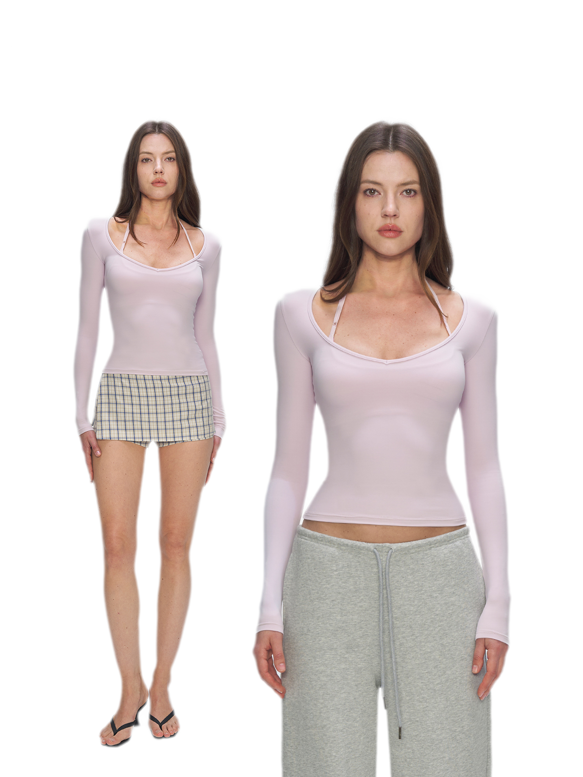 Bare-Feel V-Neck Top