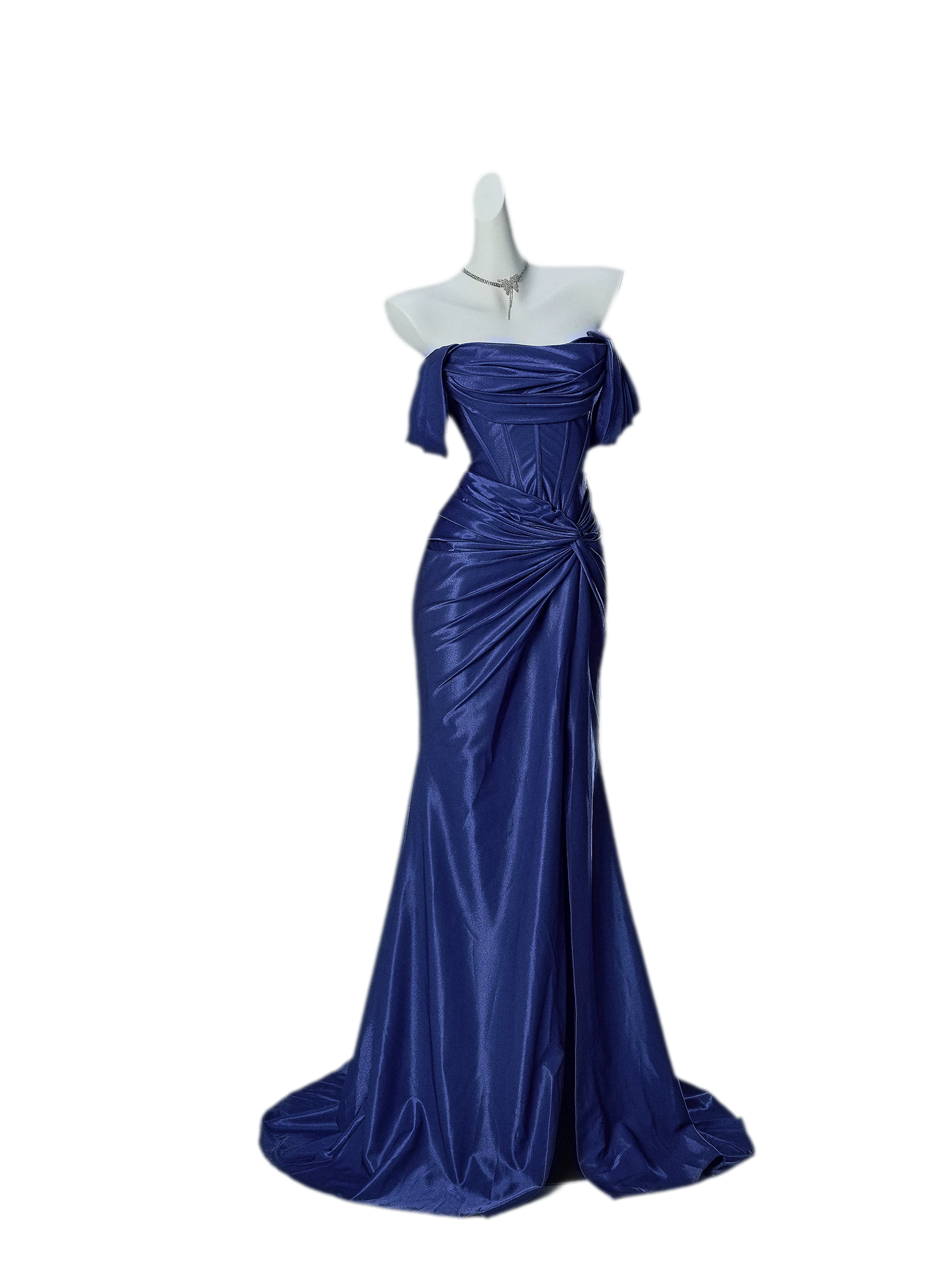 Deep Blue Mermaid Gown