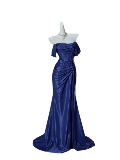 Deep Blue Mermaid Gown