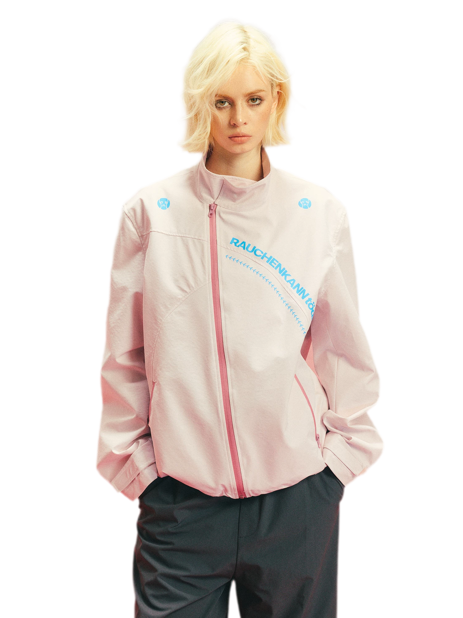 Teflon Stand-Collar Windbreaker Jacket