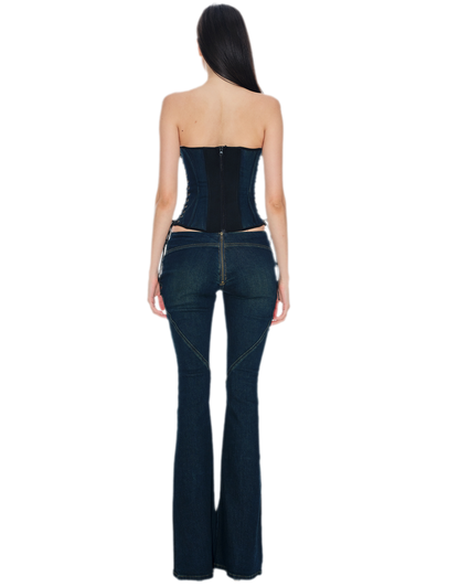 Adjustable Denim Bustier