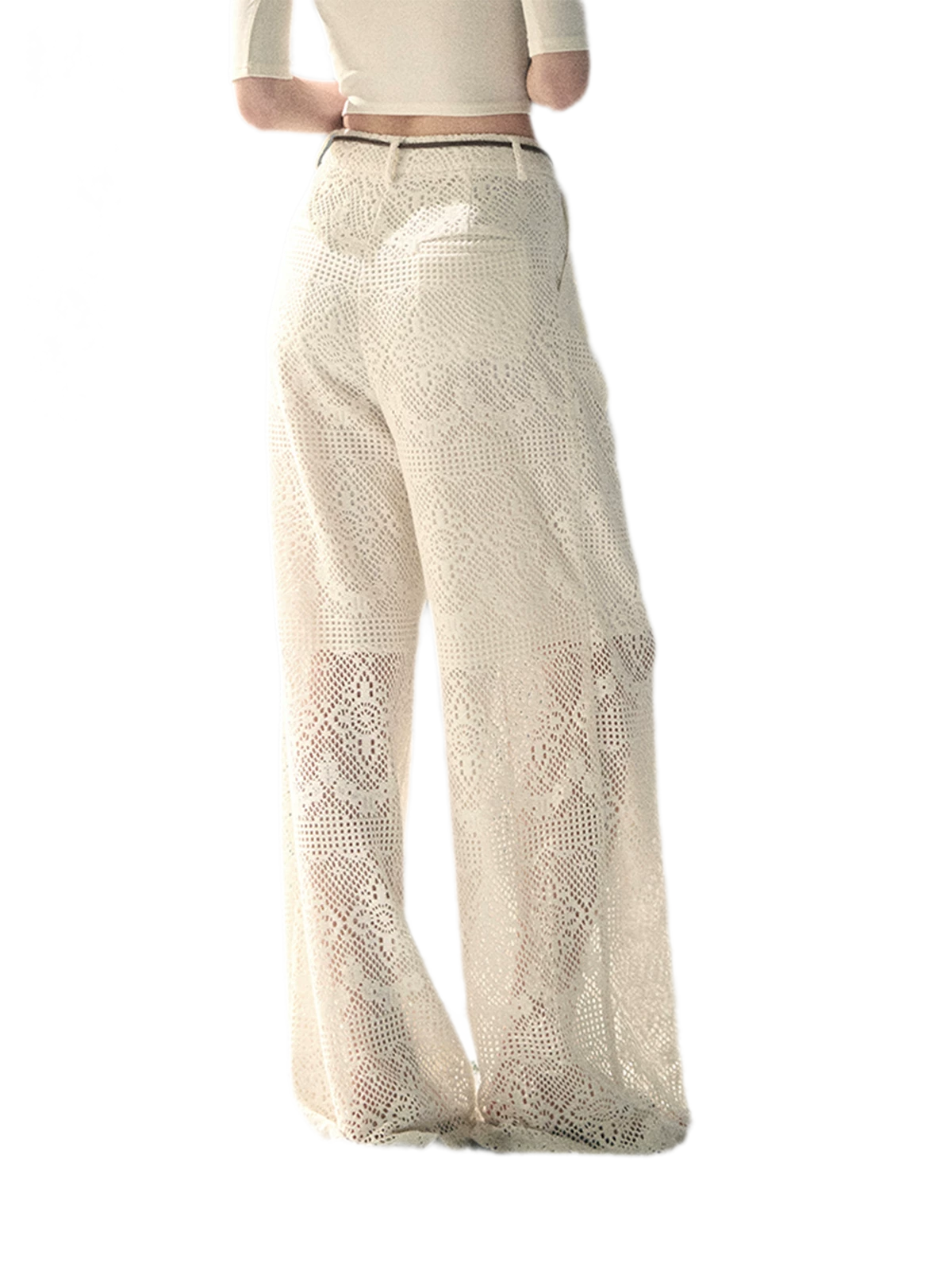 Hollow Wide-Leg Pants