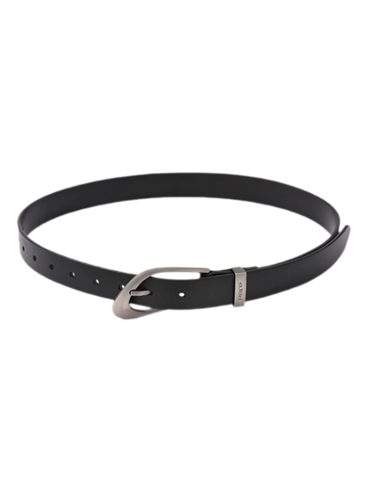 Classic Top Layer Leather Belt in Black and