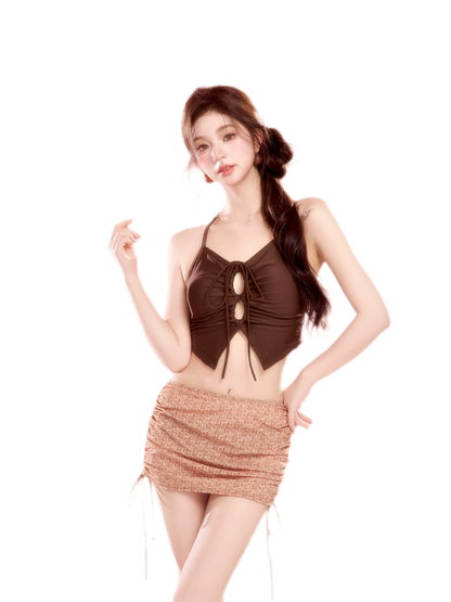 Cutout Halter Swim Set