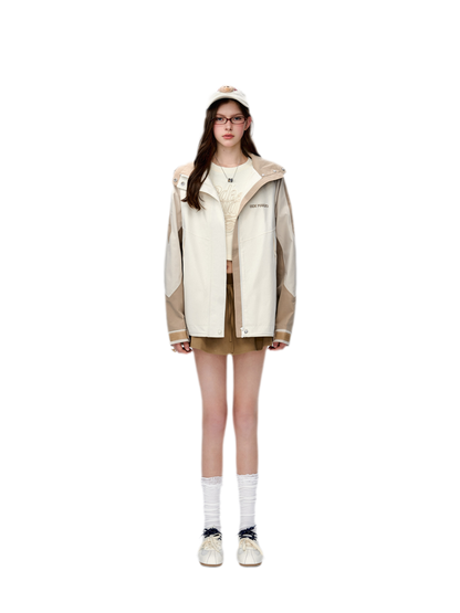 Colorblock Bear Windbreaker