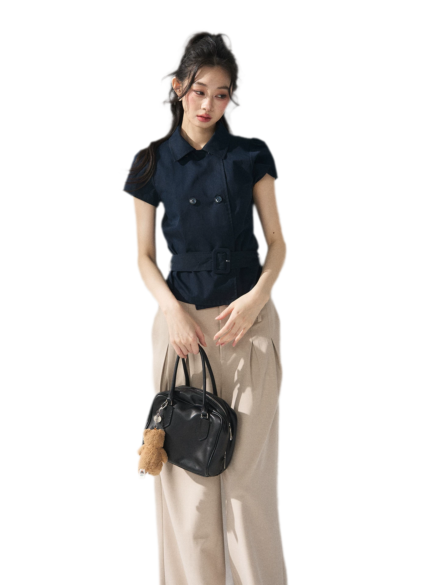 Blazer Inspired Waist T-shirt