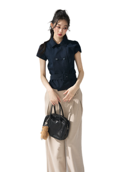Blazer Inspired Waist T-shirt