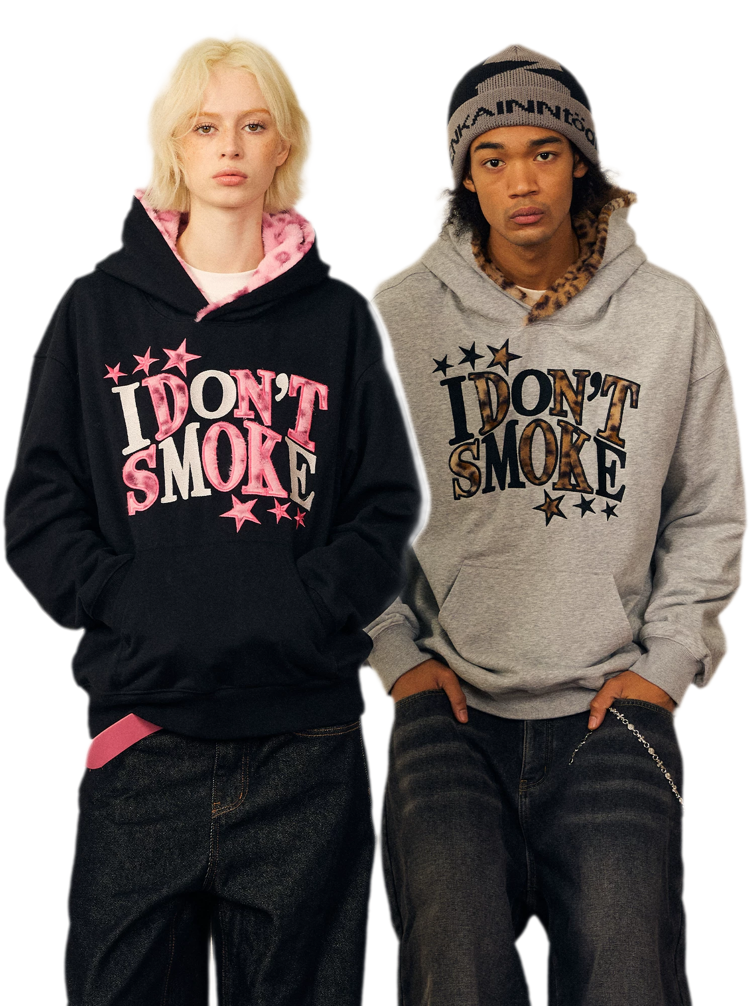 Fleece Faux-Fur Appliqué Hoodie