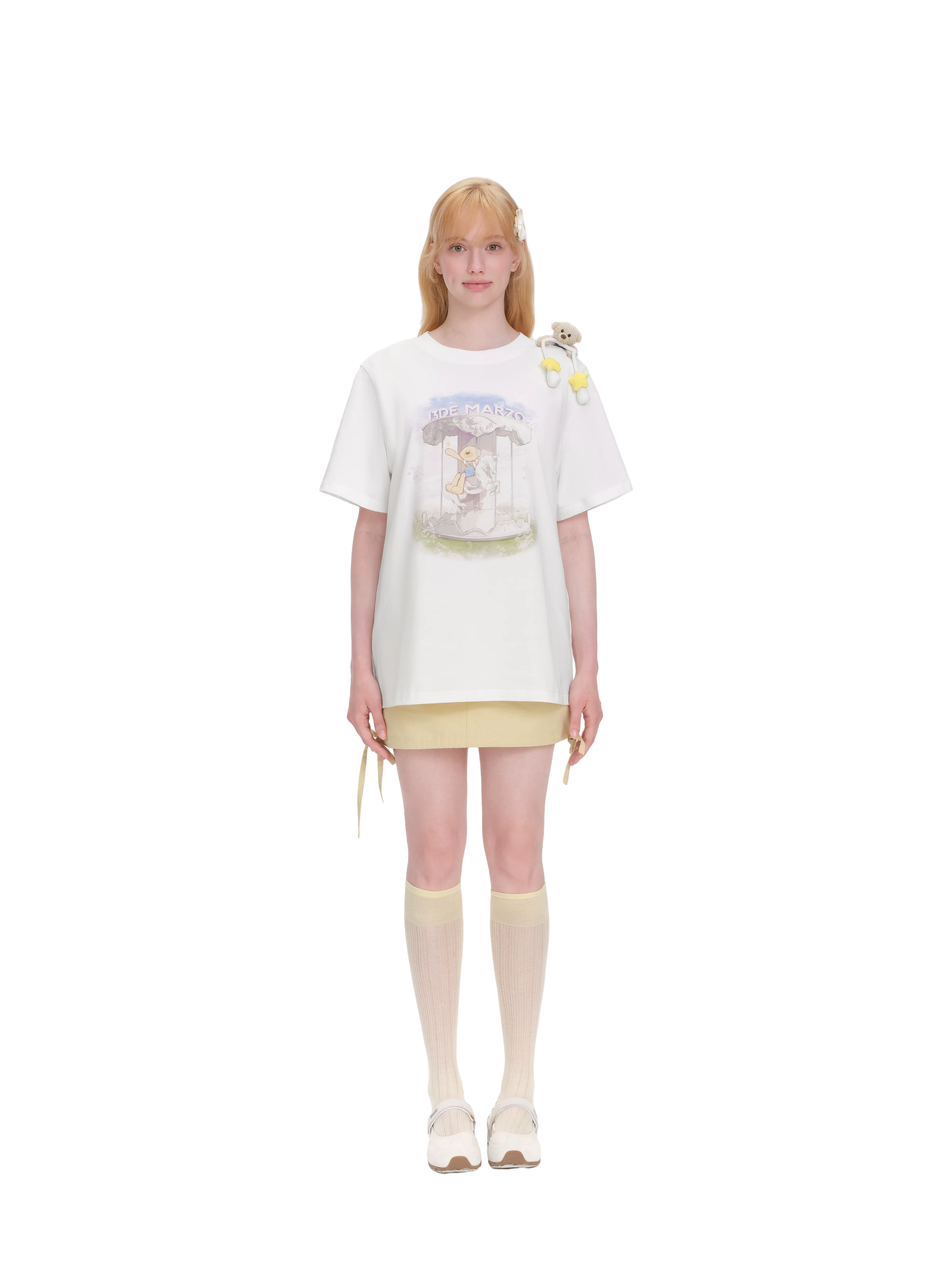 Carousel Print Loose T-shirt