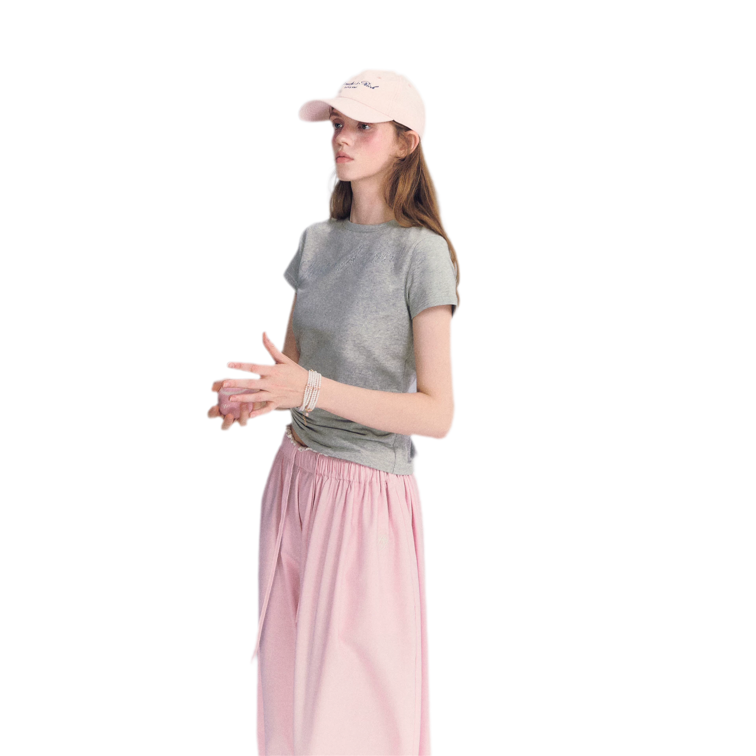 Rhinestone Twisted Hem Tee