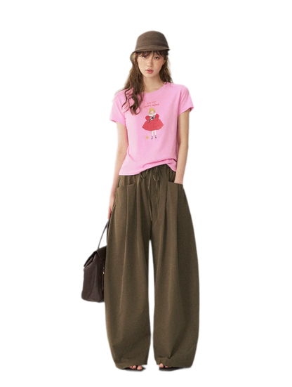 Double Waist Relaxed Pants