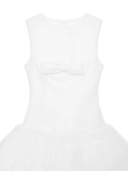 Layered Tulle Bowknot Dress