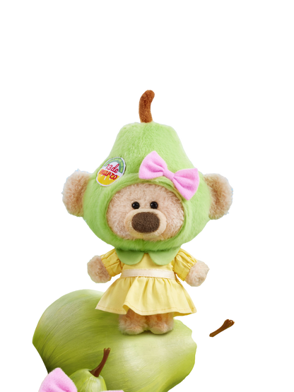 Plush Pear Fruit Keychain