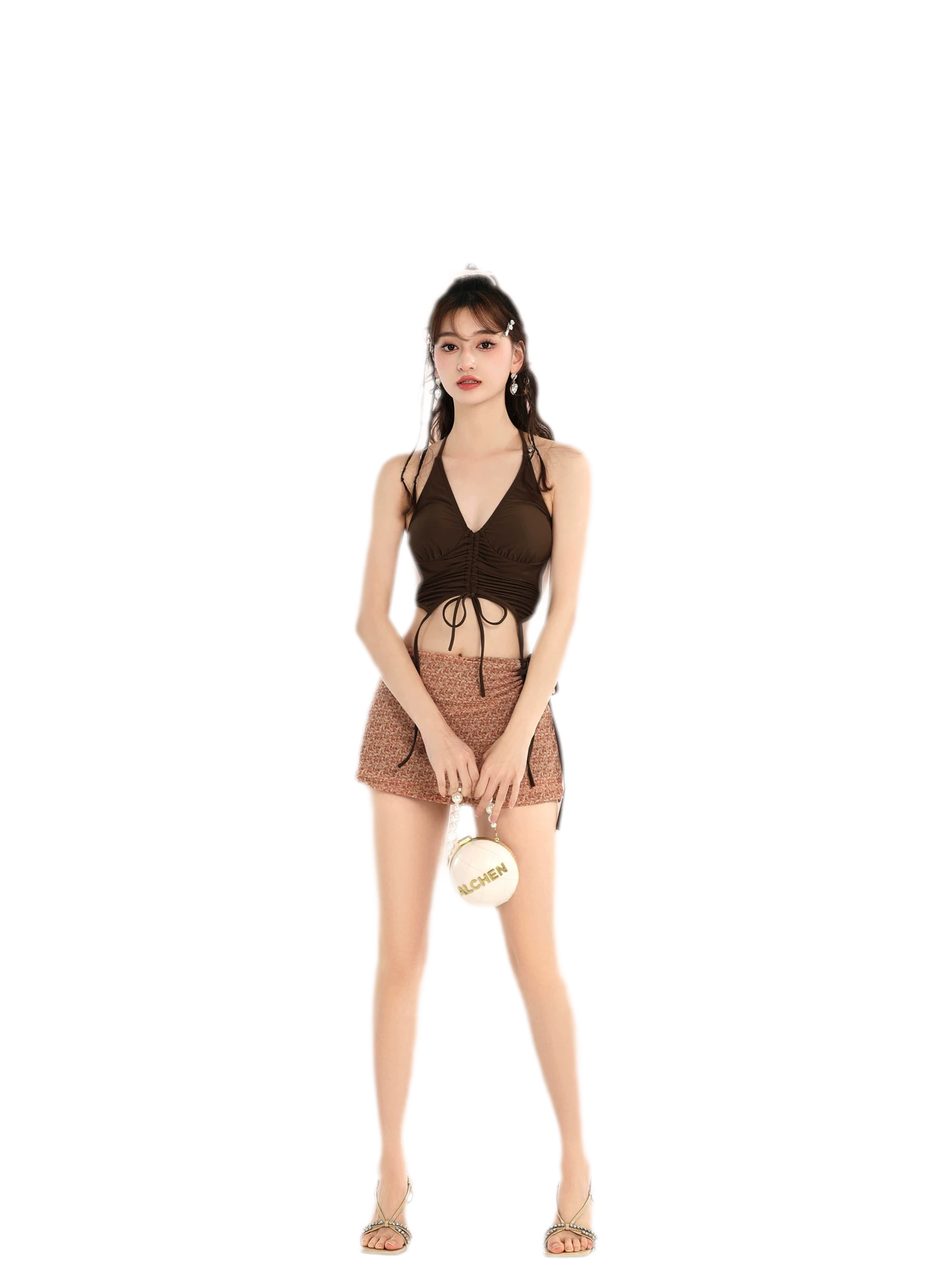 Split Skirt Bikini Set