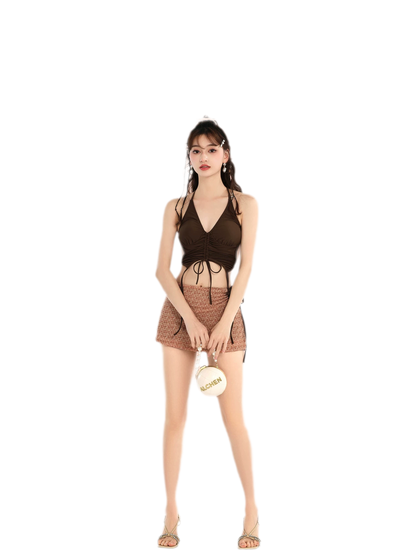 Split Skirt Bikini Set