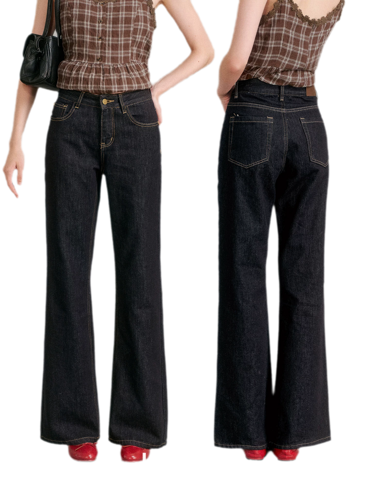 Soft Cotton Straight-Leg Jeans