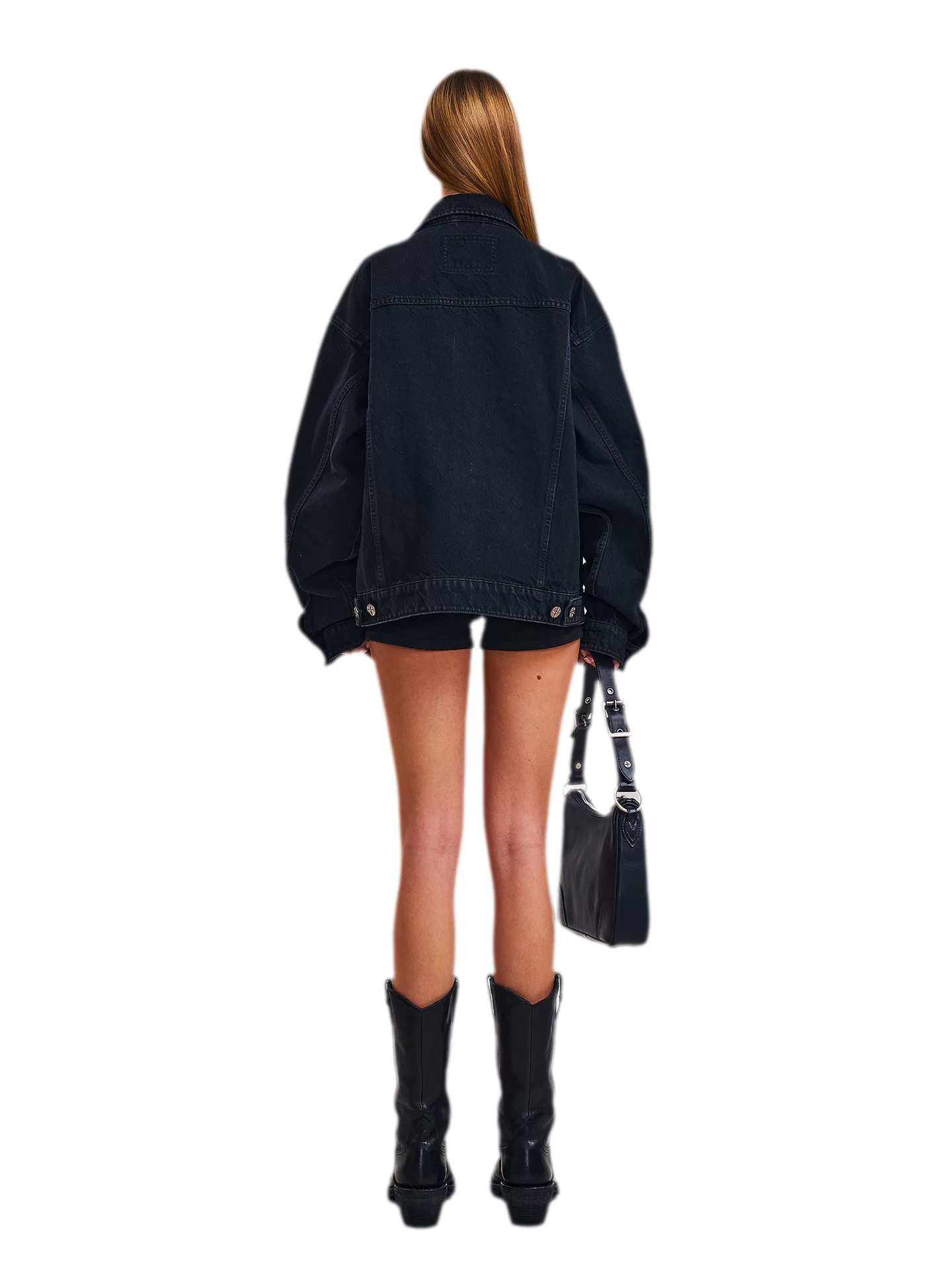 Cross Statue Denim Jacket
