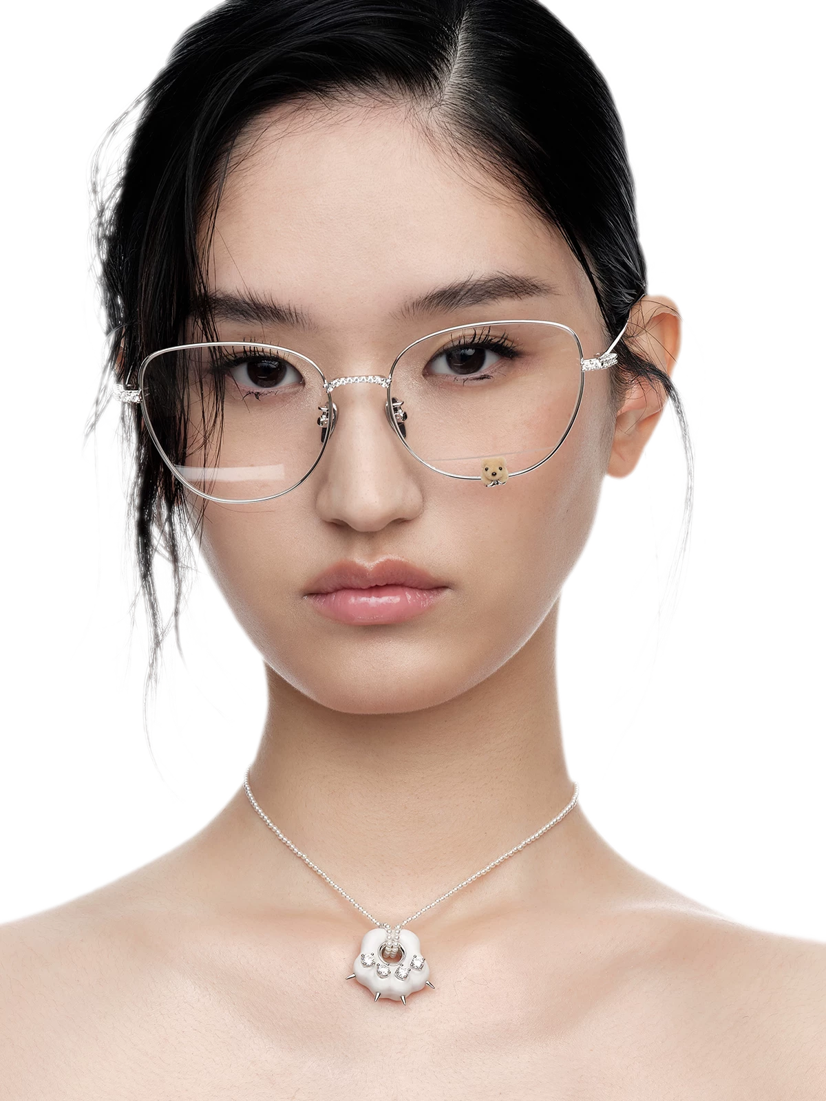 Jeweled Charm Statement Eyewear