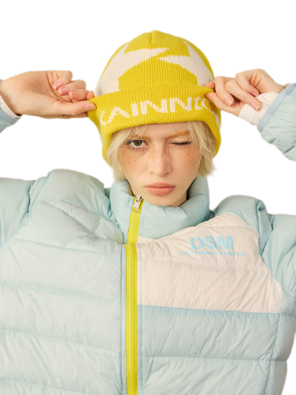 Jacquard Star Folded-Brim Beanie