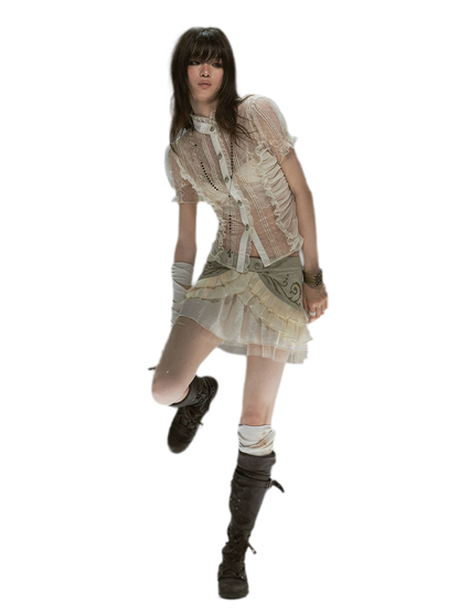 Romantic Archer Sheer Blouse