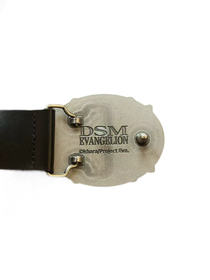 Molded Alloy Buckle Leather Belt