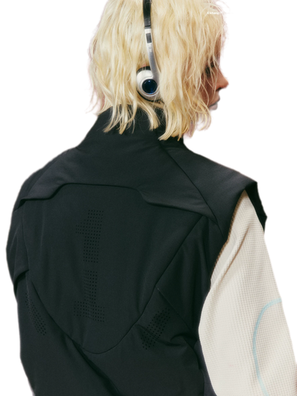 Panelled Technical Padded Vest