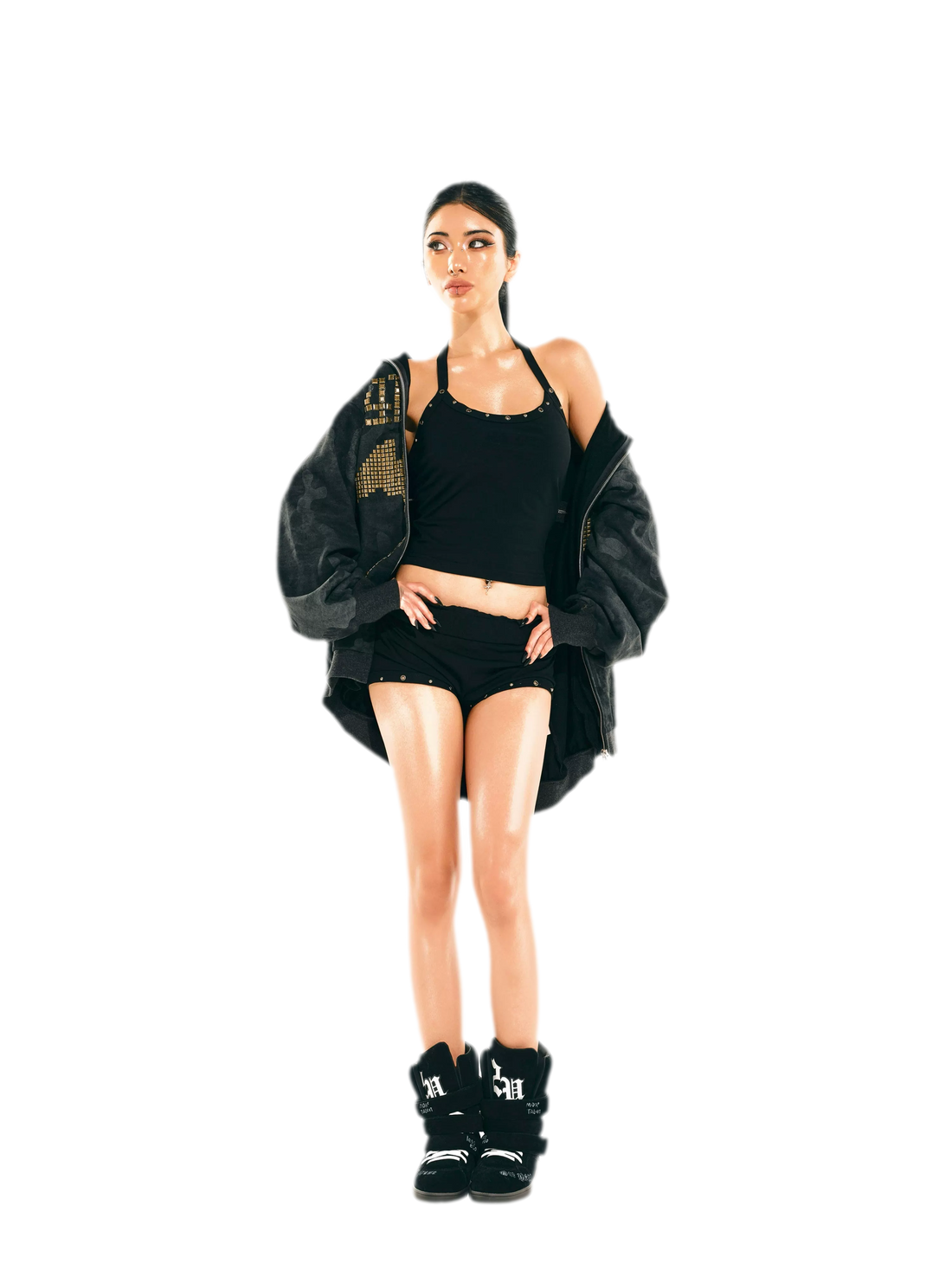 24ANS x UWA Studded Halter Shorts Set