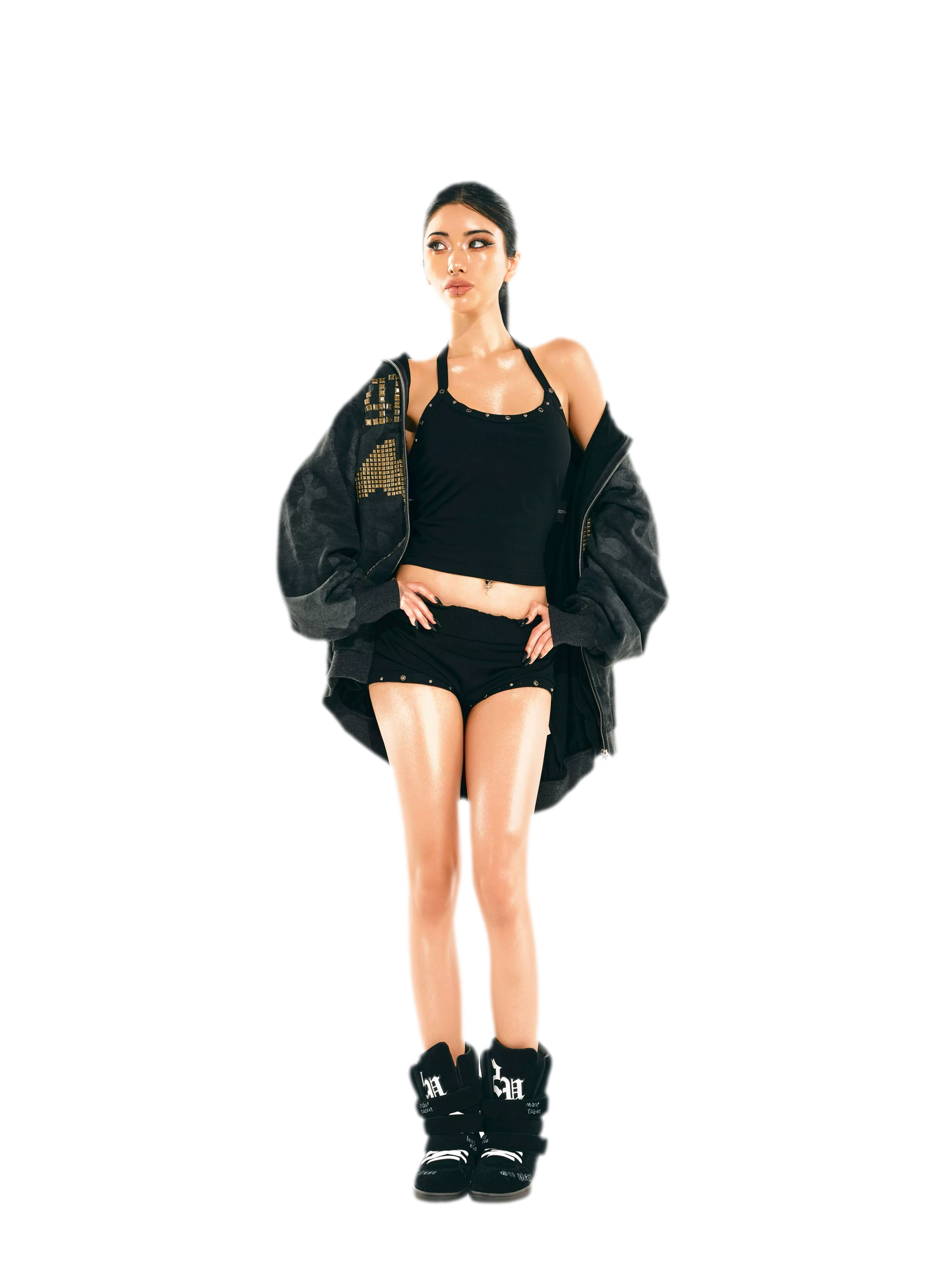 24ANS x UWA Studded Halter Shorts Set