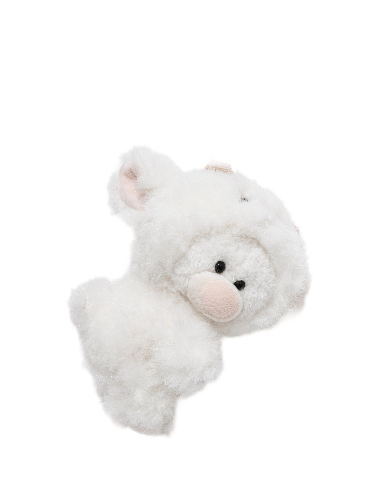 Textured Lamb Bear Zip Hoodie