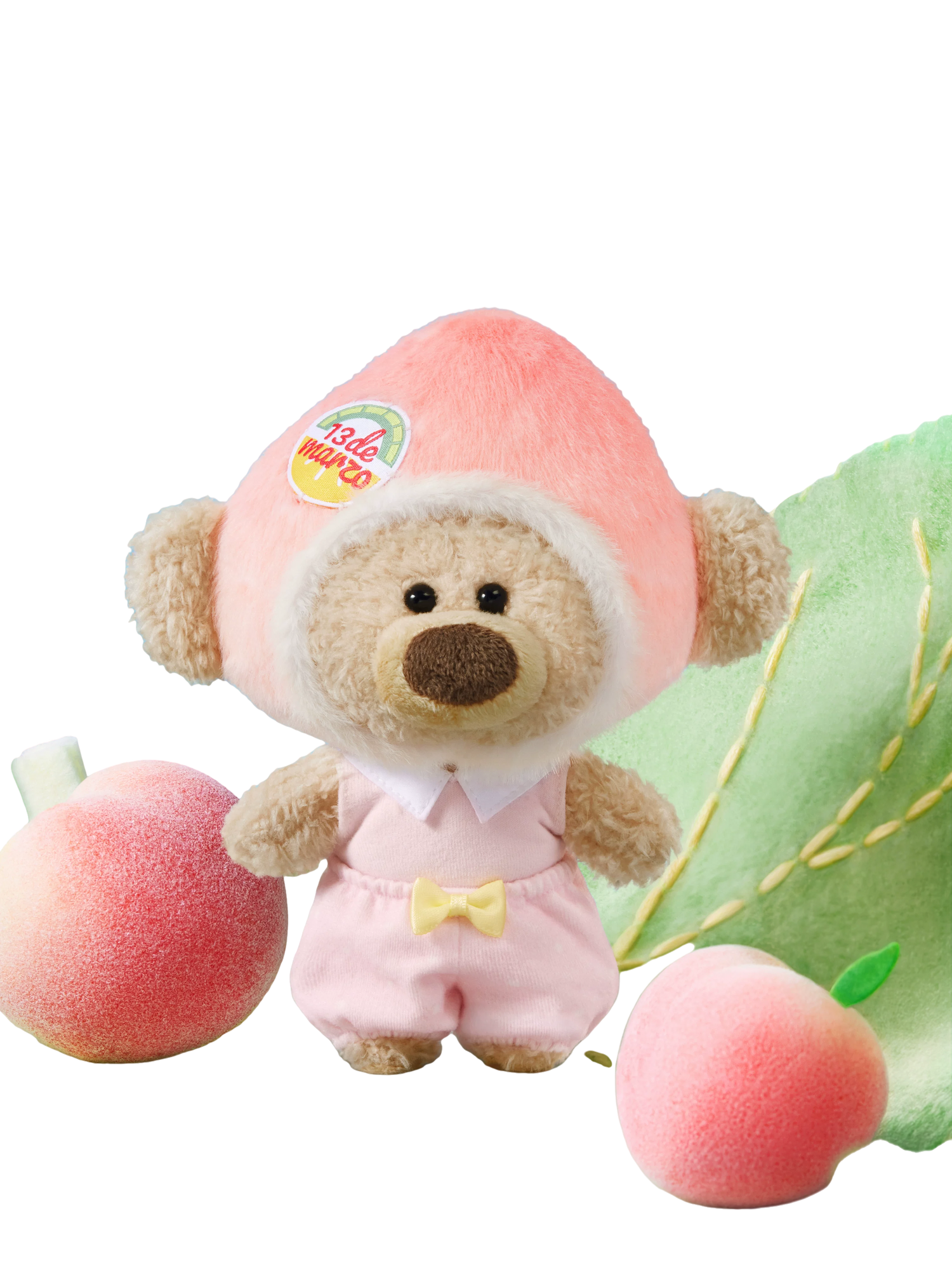 Plush Peach Bag Charm