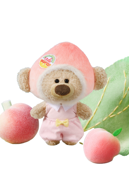 Plush Peach Bag Charm