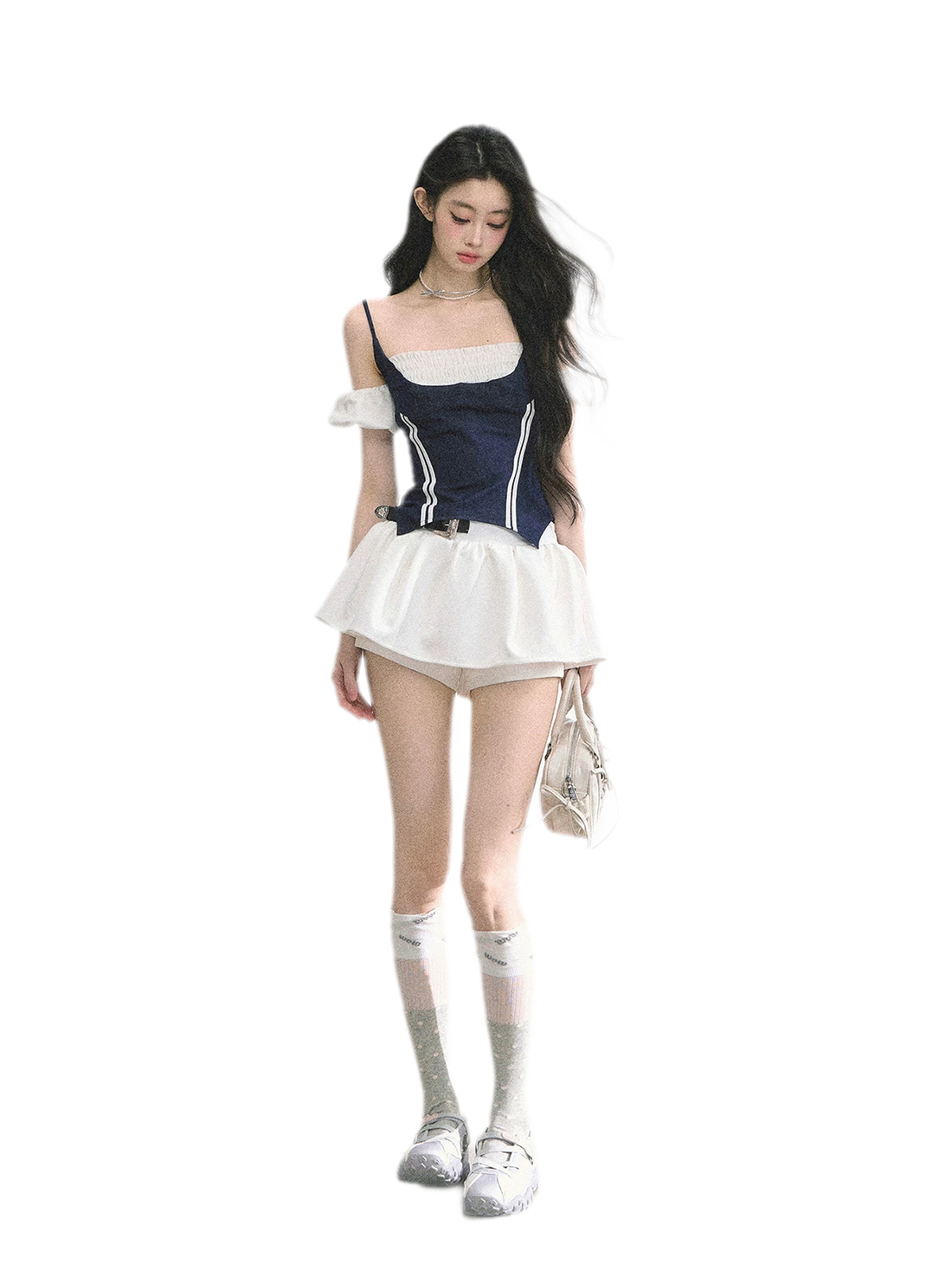 Corset Waist Puff Top