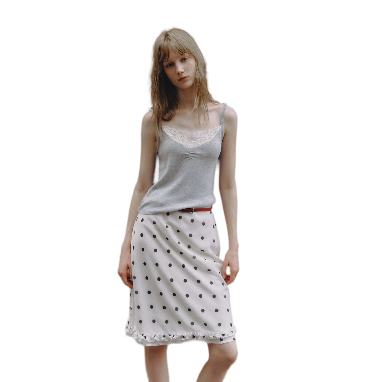 Polka Dot Ruffle Skirt