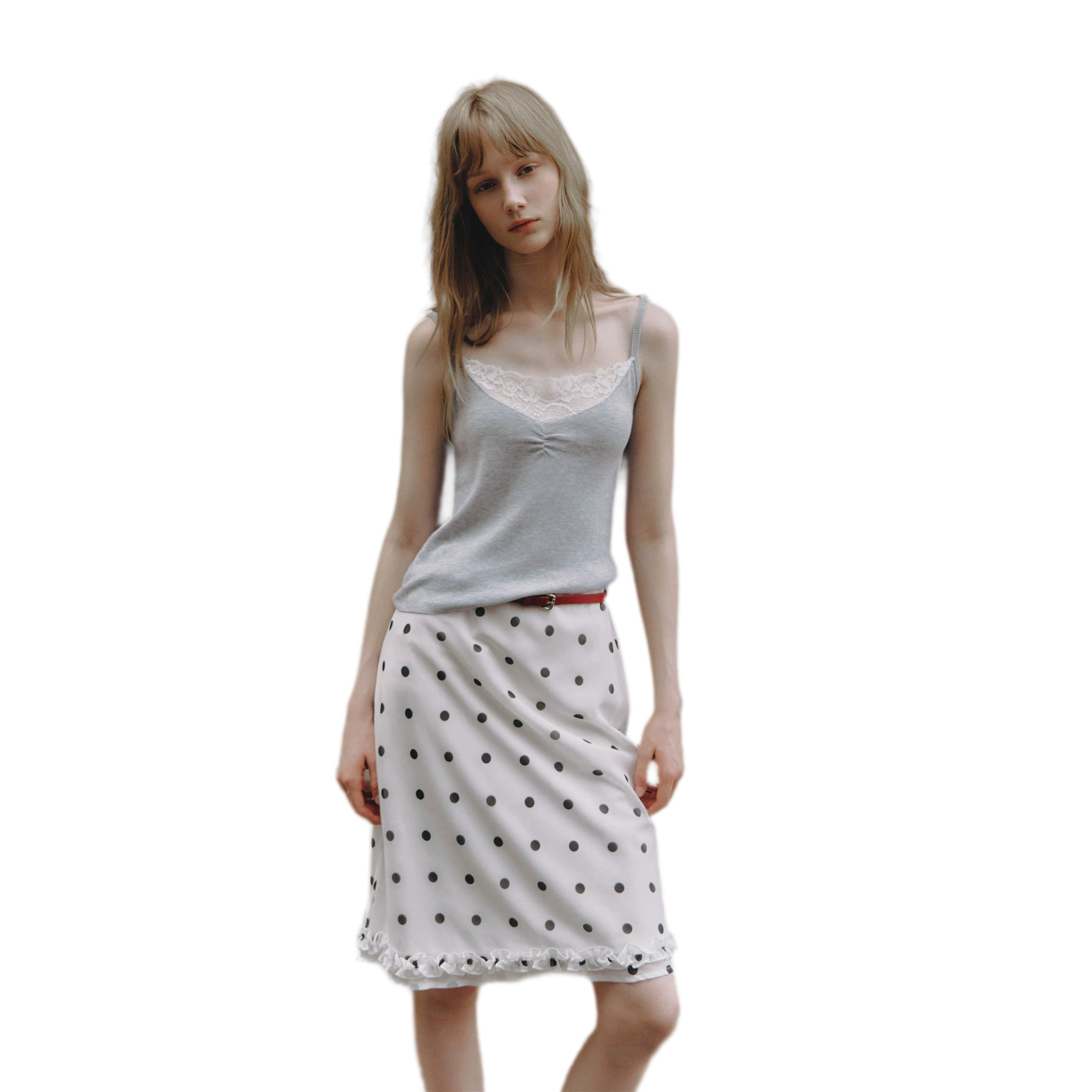 Polka Dot Ruffle Skirt
